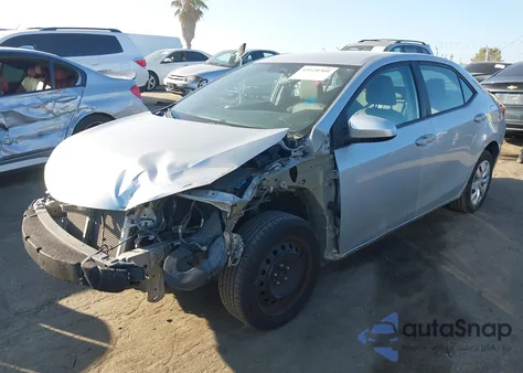 2016 Toyota Corolla Le z USA, uszkodzony, nr VIN 5YFBURHE0GP490621